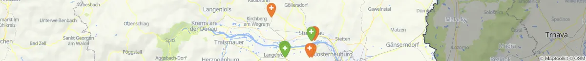 Kartenansicht für Apotheken-Notdienste in der Nähe von Hausleiten (Korneuburg, Niederösterreich)